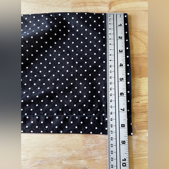 Ann Taylor Women’s Size 6 Petite Cropped Choco Brown White Polkadot Pants Slacks - Picture 12 of 14